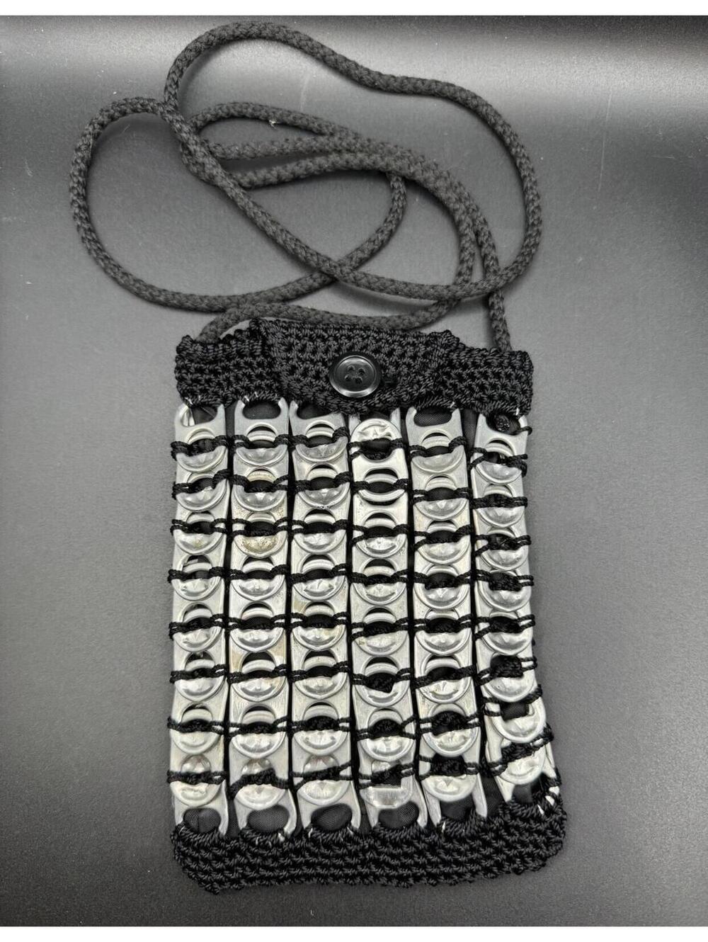 Upcycled Crossbody Bag Crafted from Recycled Aluminum Can Pop Tabs